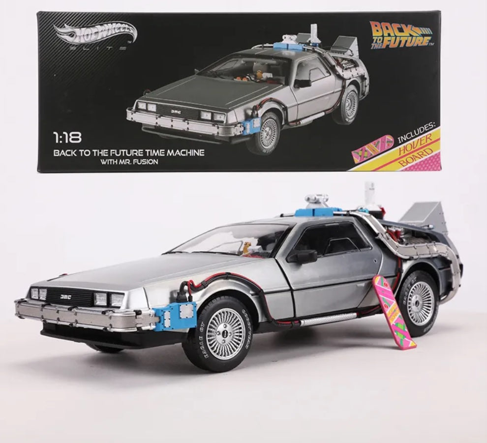 1:18 Back to the Future DeLorean DMC-12 Diecast Car Model