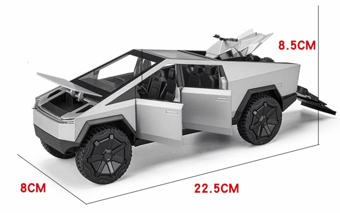 1:24 Tesla Cybertruck Diecast Car Model (Silver/Gray/Green)