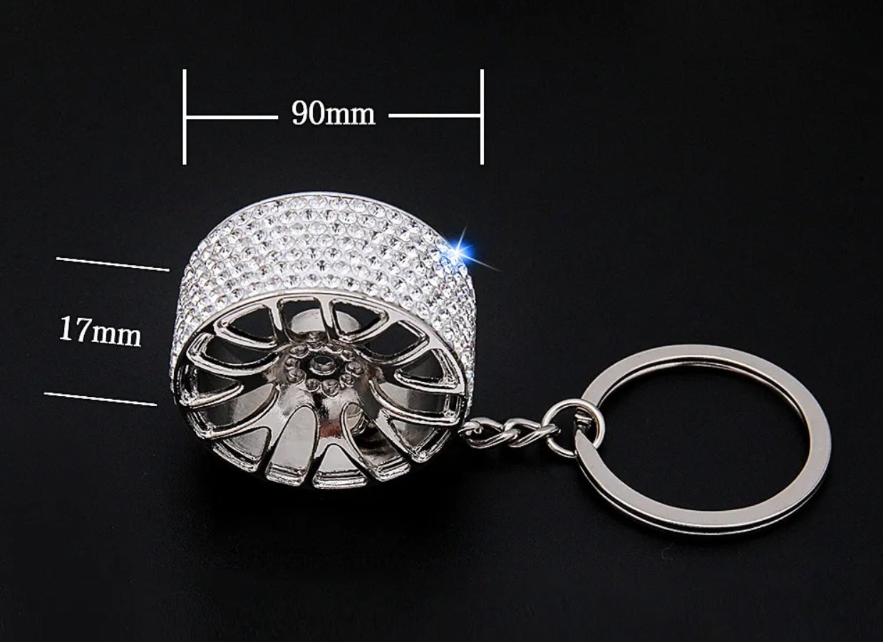 Sparkling Wheel Keychain (5 colors)