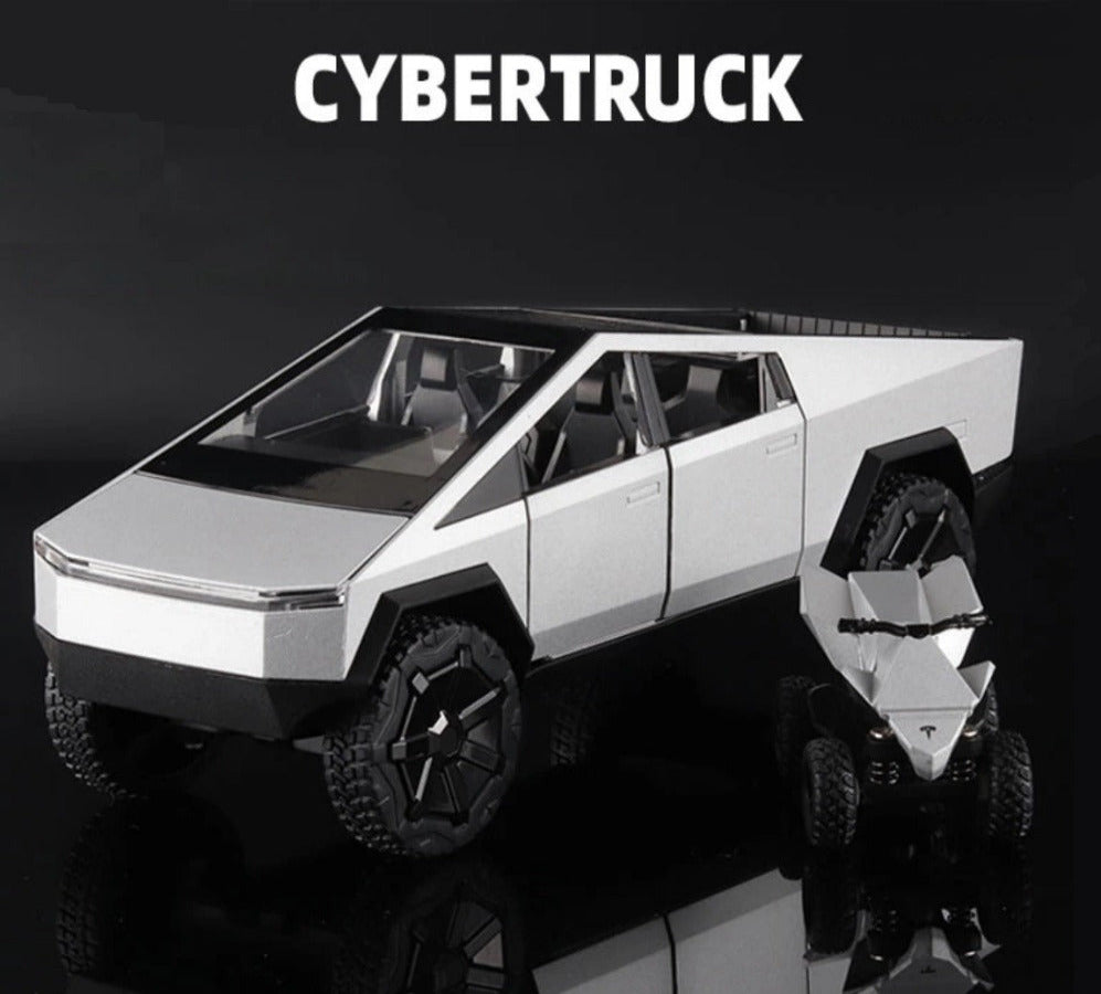 1:24 Tesla Cybertruck Diecast Car Model (Silver/Gray/Green)