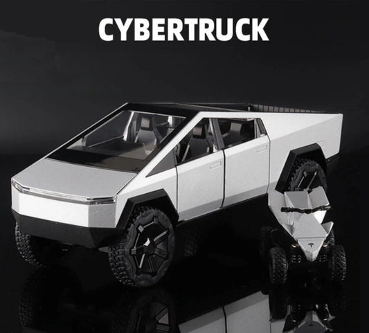 1:24 Tesla Cybertruck Diecast Car Model (Silver/Gray/Green)