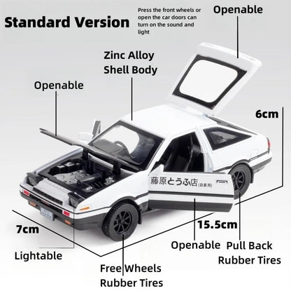 1:32 Toyota Sprinter Trueno AE86 Diecast Car Model (Standard/Premium)