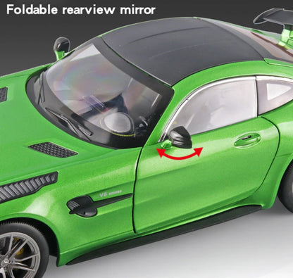 1:18 Mercedes Benz AMG GT R Diecast Car Model (Green/Black)