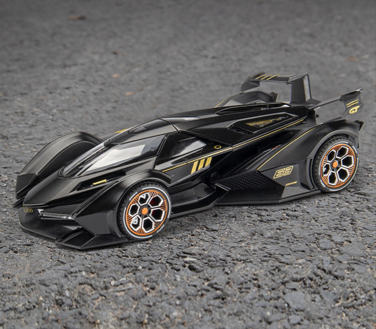 1:22 Lamborghini V12 Vision Gran Turismo Diecast Car Model (Gold/Blue/Black)