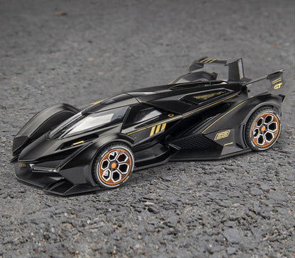 1:22 Lamborghini V12 Vision Gran Turismo Diecast Car Model (Gold/Blue/Black)