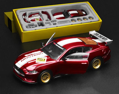 1:42 2018 Ford Mustang GT Diecast Car Model (Red/Blue/Yellow)