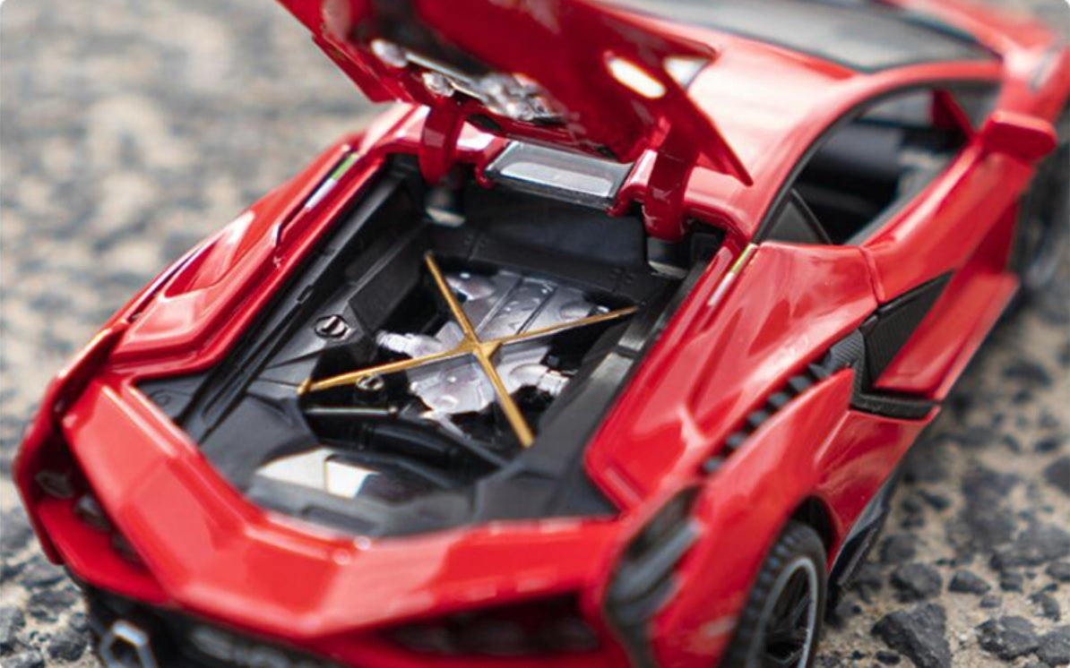 1:32 Lamborghini Sian FKP 37 Diecast Car Model (Black/Gold/Blue/Red)