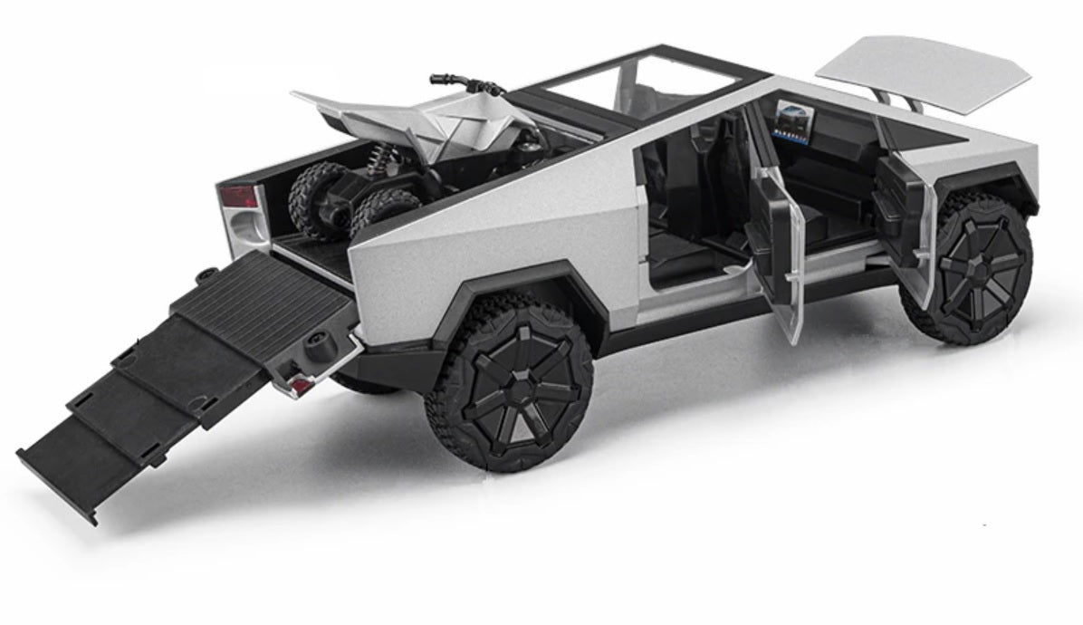 1:24 Tesla Cybertruck Diecast Car Model (Silver/Gray/Green)