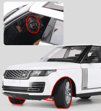 1:18 Range Rover 50th Anniversary Edition Diecast Car Model (Black/White/Red)