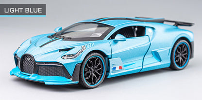 1:32 Bugatti Divo Diecast Car Model (Gray/Blue/Red)