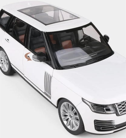 1:18 Range Rover 50th Anniversary Edition Diecast Car Model (Black/White/Red)