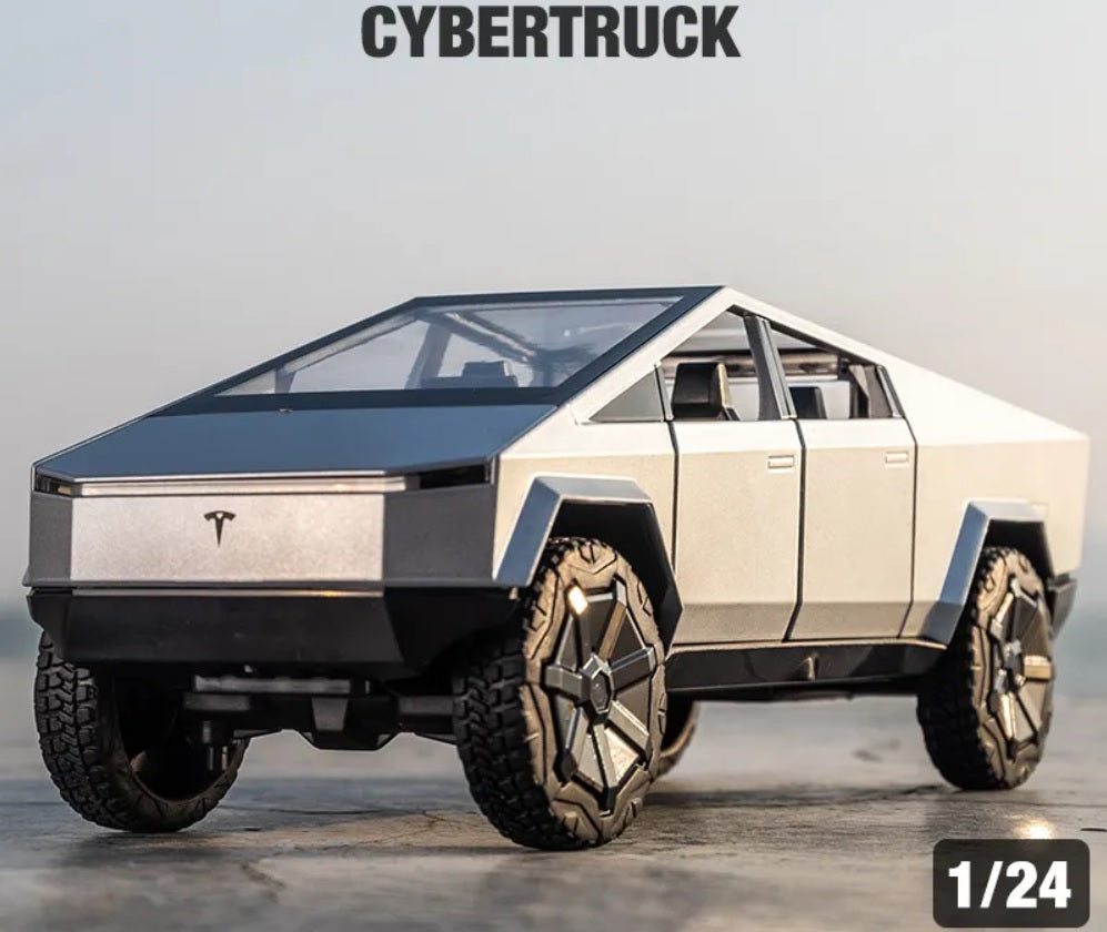 1:24 Tesla Cybertruck Diecast Car Model (Silver/Gray/Green)