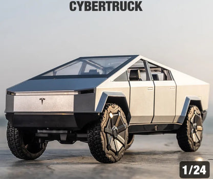 1:24 Tesla Cybertruck Diecast Car Model (Silver/Gray/Green)