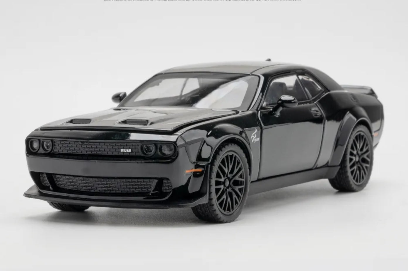 1:32 Dodge Challenger SRT Hellcat Diecast Car Model (Black/White/Red/Police)