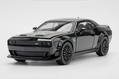 1:32 Dodge Challenger SRT Hellcat Diecast Car Model (Black/White/Red/Police)