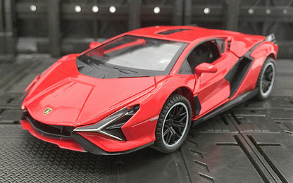 1:32 Lamborghini Sian FKP 37 Diecast Car Model (Black/Gold/Blue/Red)