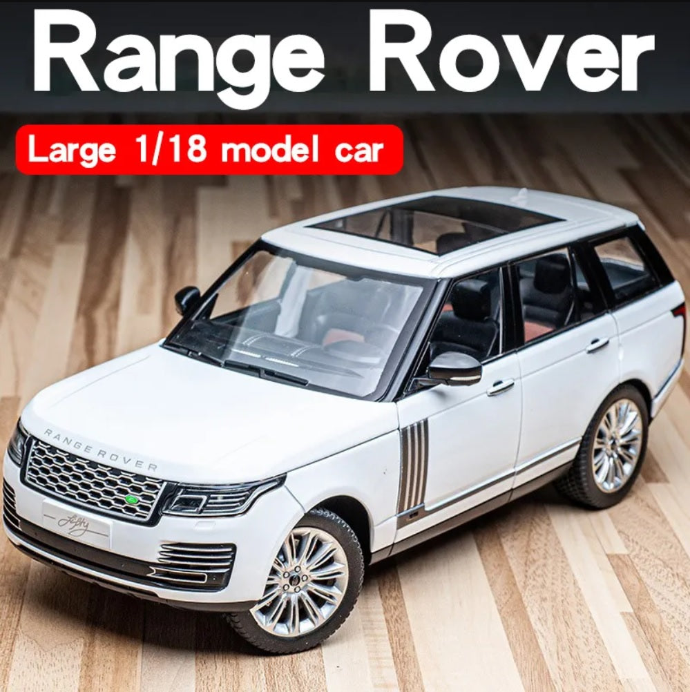 1:18 Range Rover 50th Anniversary Edition Diecast Car Model (Black/White/Red)