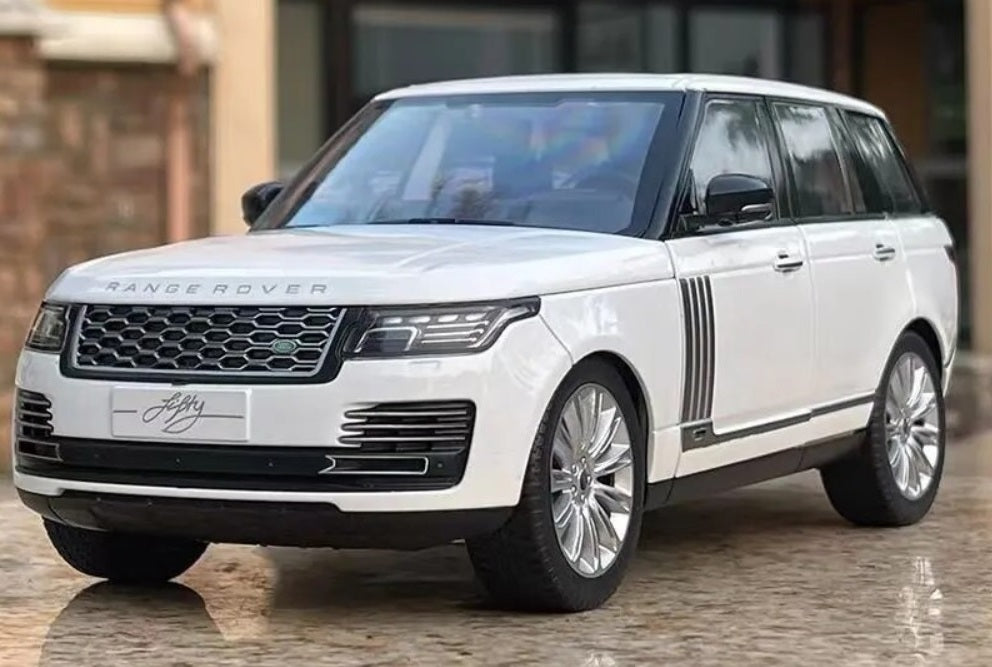1:18 Range Rover 50th Anniversary Edition Diecast Car Model (Black/White/Red)