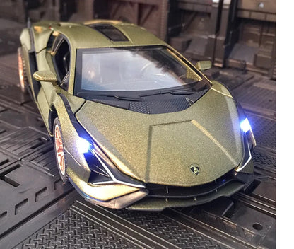 1:32 Lamborghini Sian FKP 37 Diecast Car Model (Black/Gold/Blue/Red)