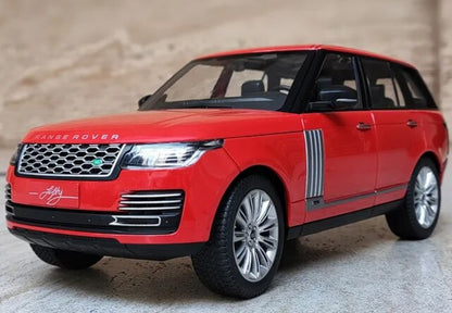 1:18 Range Rover 50th Anniversary Edition Diecast Car Model (Black/White/Red)