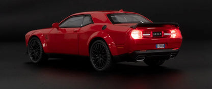 1:32 Dodge Challenger SRT Hellcat Diecast Car Model (Black/White/Red/Police)