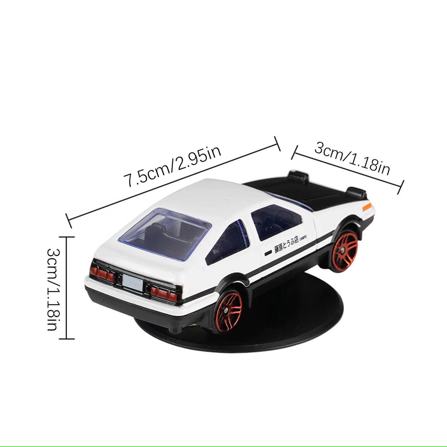 Initial D Toyota AE86 Drifting Car Model (2 base choices)