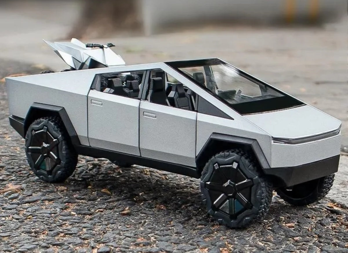 1:24 Tesla Cybertruck Diecast Car Model (Silver/Gray/Green)