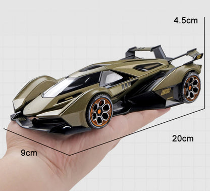 1:22 Lamborghini V12 Vision Gran Turismo Diecast Car Model (Gold/Blue/Black)