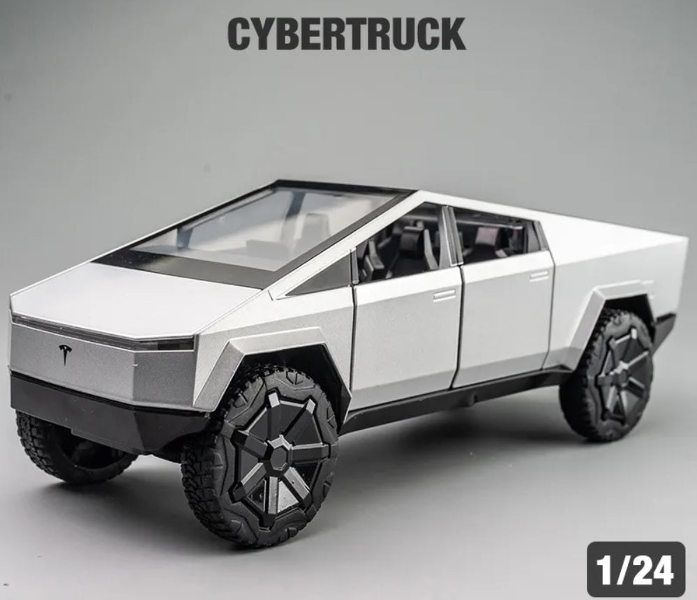1:24 Tesla Cybertruck Diecast Car Model (Silver/Gray/Green)