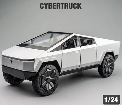 1:24 Tesla Cybertruck Diecast Car Model (Silver/Gray/Green)