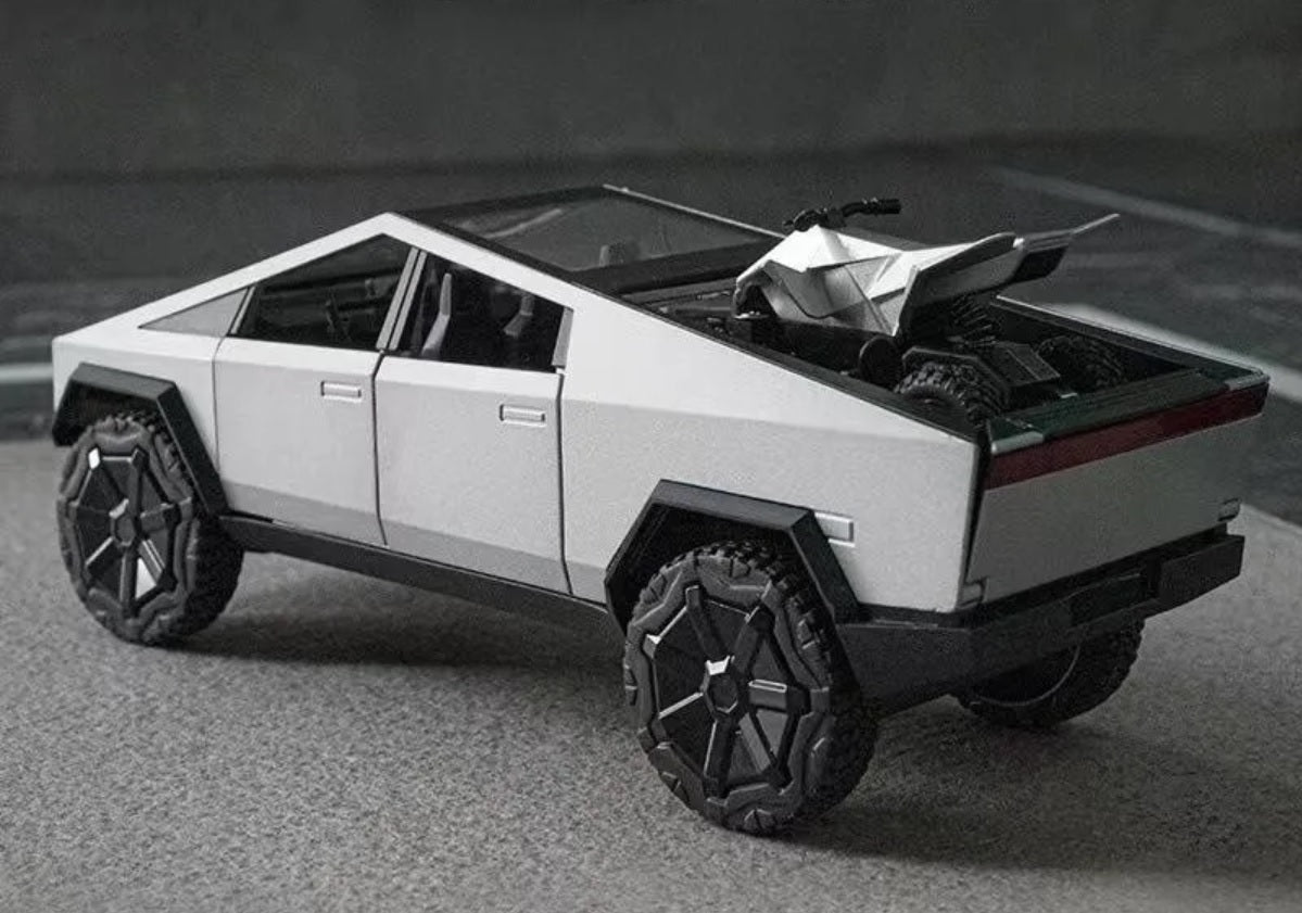1:24 Tesla Cybertruck Diecast Car Model (Silver/Gray/Green)