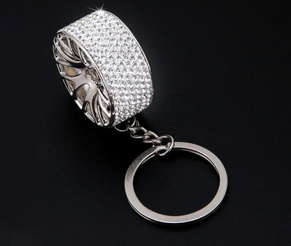Sparkling Wheel Keychain (5 colors)