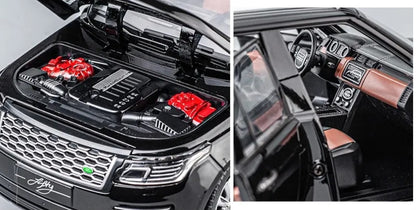1:18 Range Rover 50th Anniversary Edition Diecast Car Model (Black/White/Red)