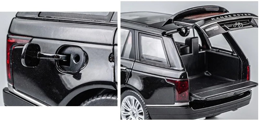 1:18 Range Rover 50th Anniversary Edition Diecast Car Model (Black/White/Red)