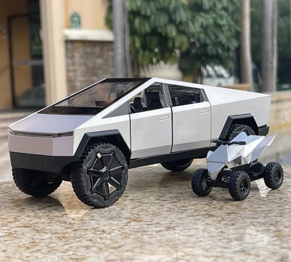 1:24 Tesla Cybertruck Diecast Car Model (Silver/Gray/Green)