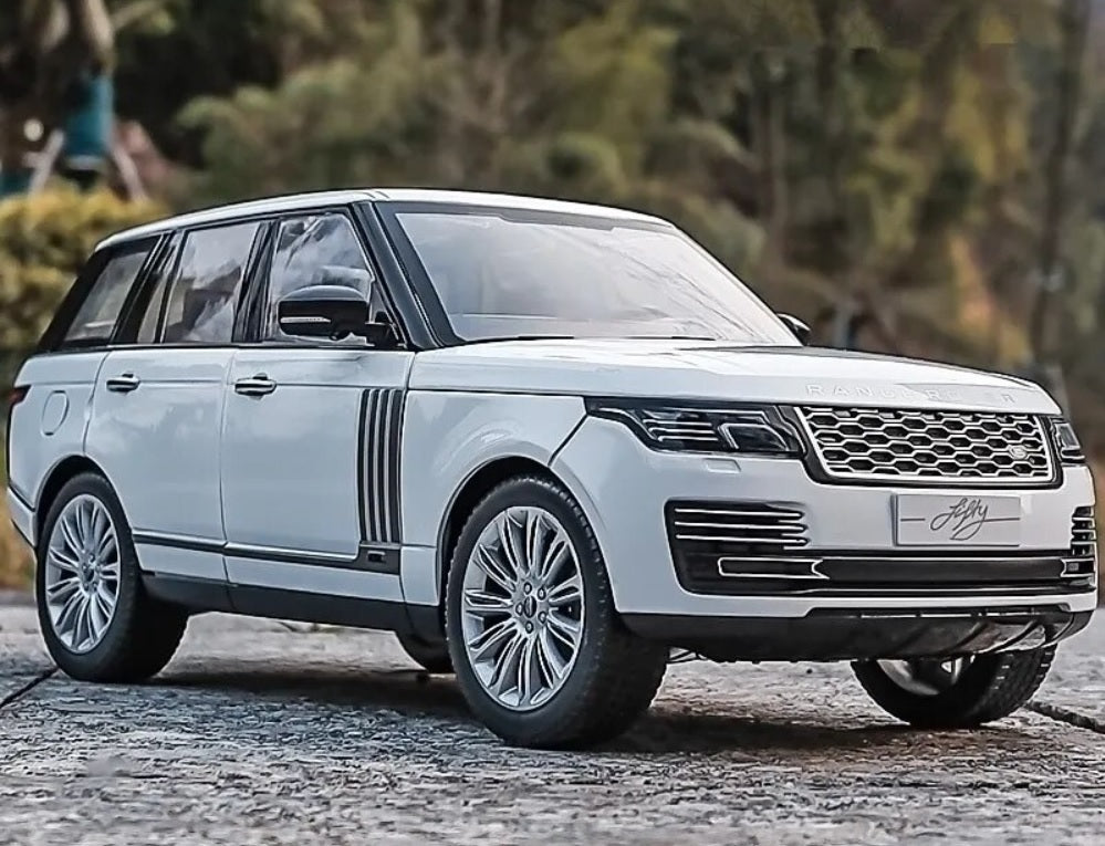 1:18 Range Rover 50th Anniversary Edition Diecast Car Model (Black/White/Red)