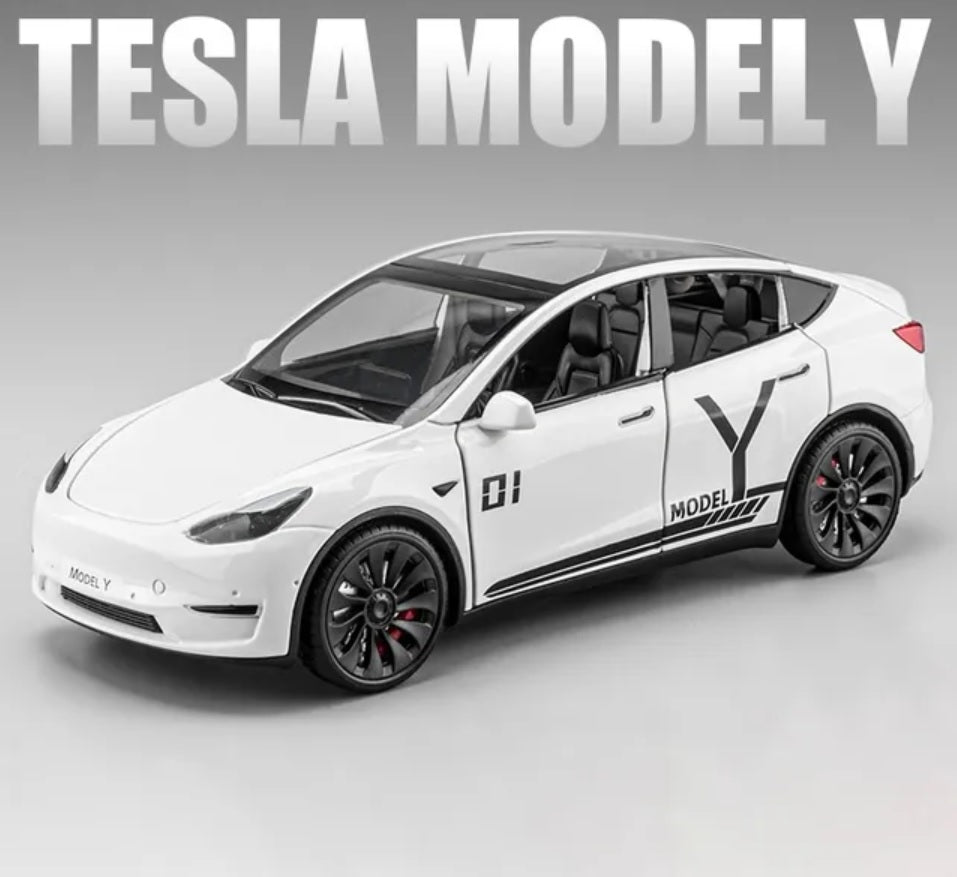 1:24 Tesla Model Y Diecast Car Model (7 colors)