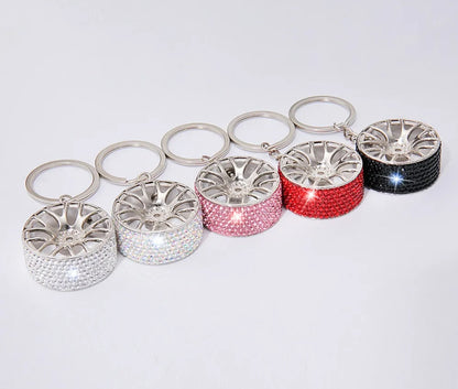 Sparkling Wheel Keychain (5 colors)