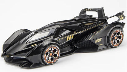 1:22 Lamborghini V12 Vision Gran Turismo Diecast Car Model (Gold/Blue/Black)