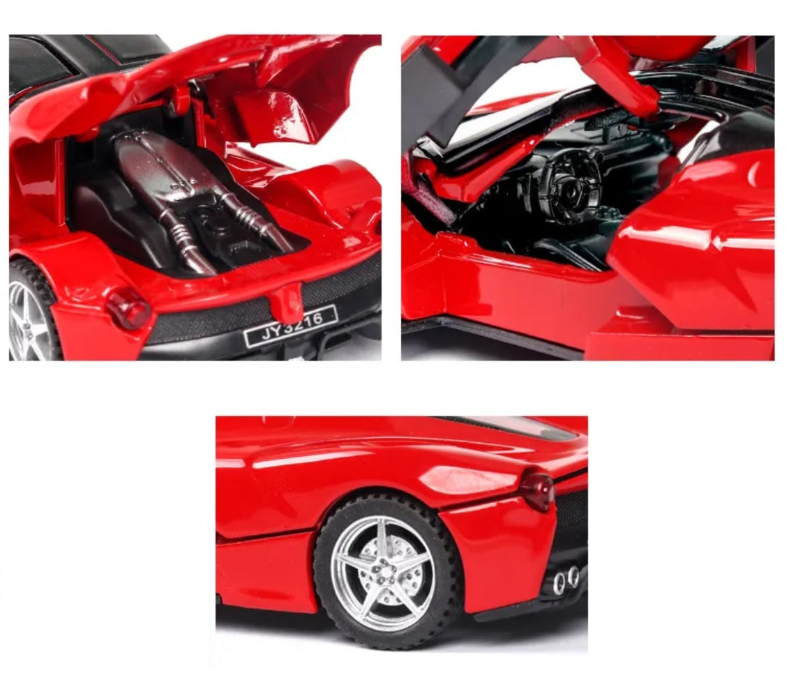 1:32 Ferrari LaFerrari Diecast Car Model (Red/Black/Yellow)