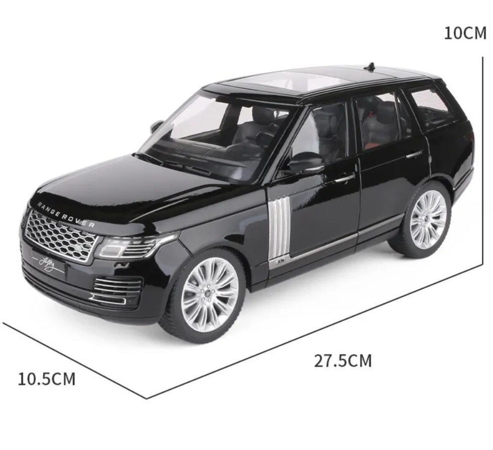 1:18 Range Rover 50th Anniversary Edition Diecast Car Model (Black/White/Red)