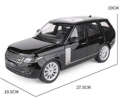 1:18 Range Rover 50th Anniversary Edition Diecast Car Model (Black/White/Red)
