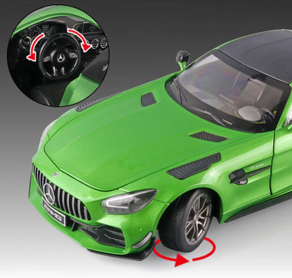 1:18 Mercedes Benz AMG GT R Diecast Car Model (Green/Black)