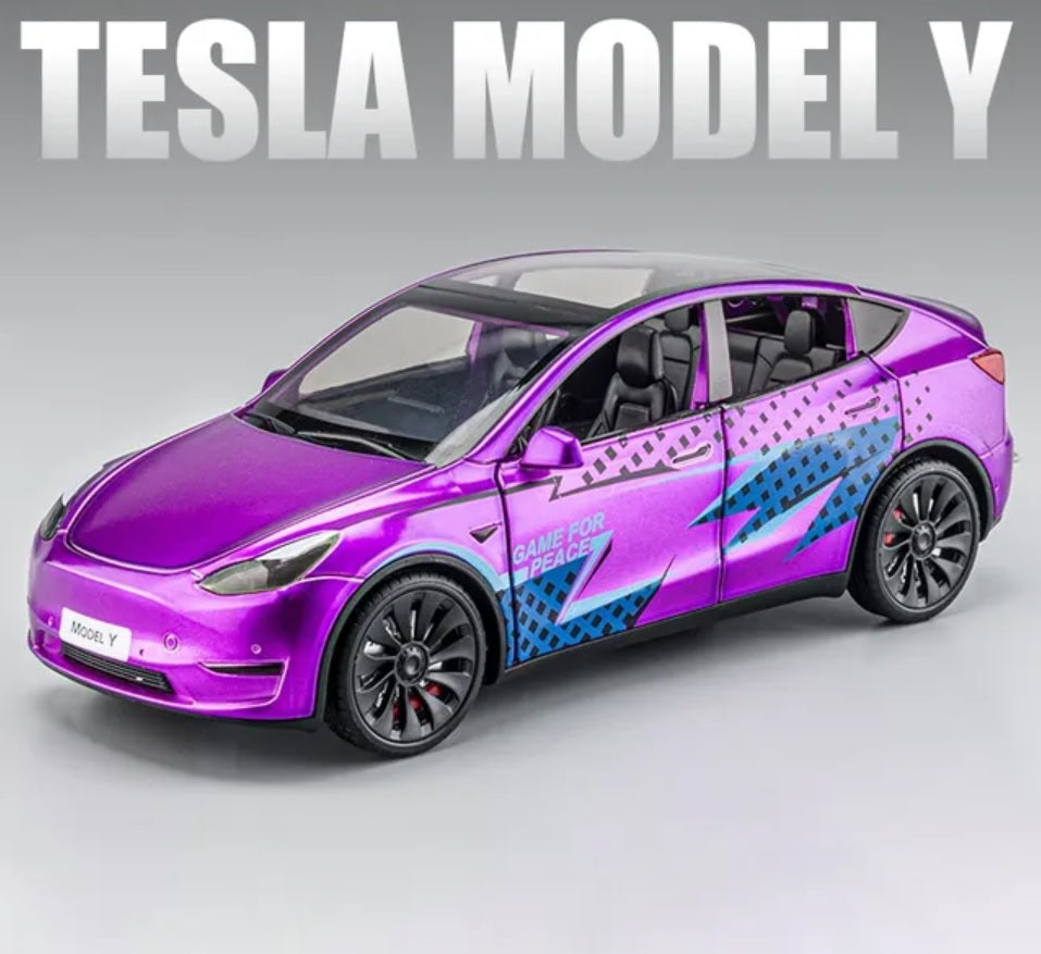 1:24 Tesla Model Y Diecast Car Model (7 colors)