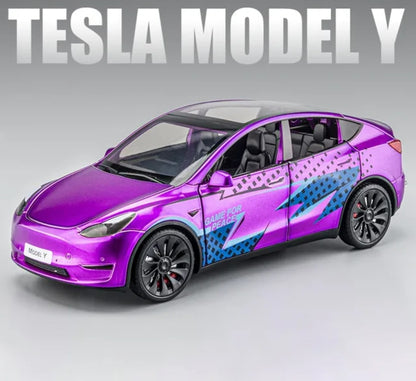1:24 Tesla Model Y Diecast Car Model (7 colors)