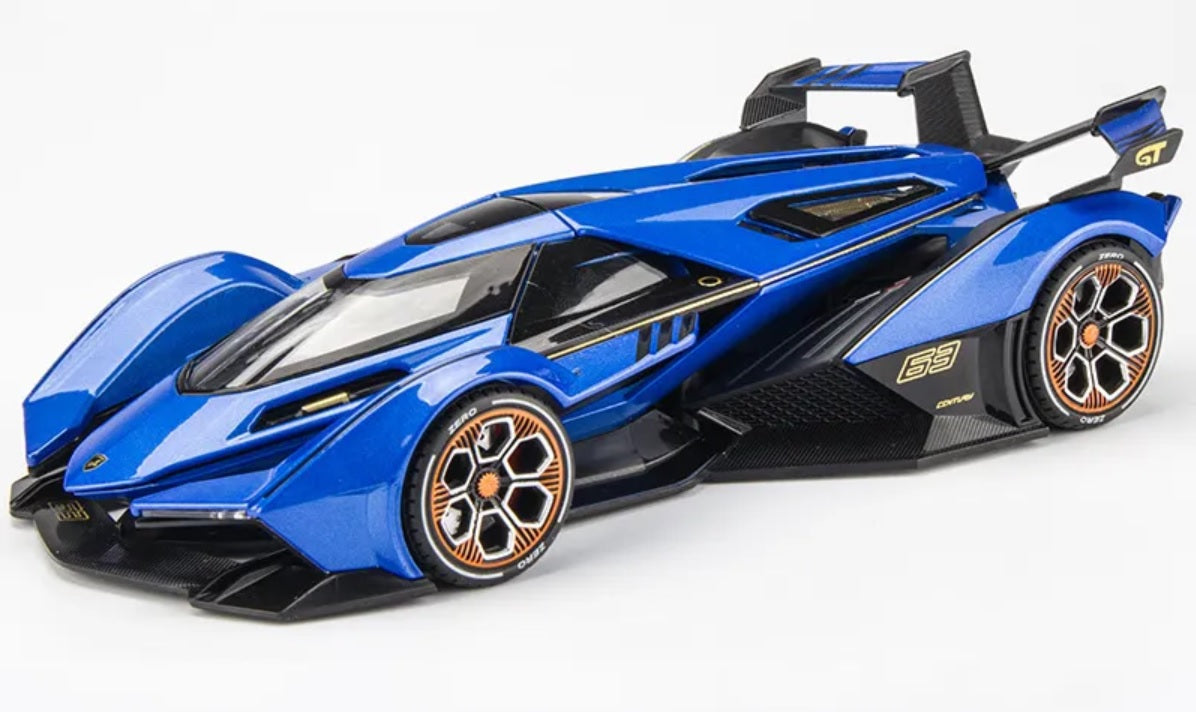 1:22 Lamborghini V12 Vision Gran Turismo Diecast Car Model (Gold/Blue/Black)