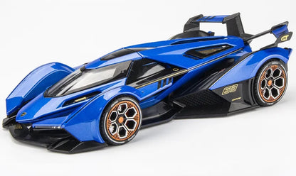 1:22 Lamborghini V12 Vision Gran Turismo Diecast Car Model (Gold/Blue/Black)