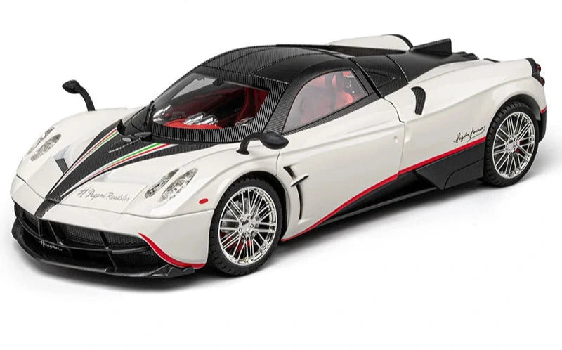 1:18 Pagani Huayra Dinastia Diecast Car Model (White/Blue/Purple)