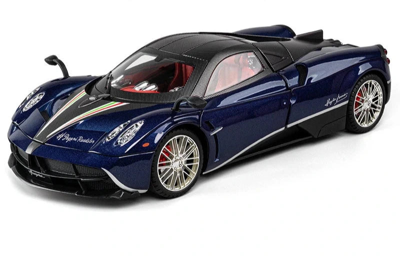 1:18 Pagani Huayra Dinastia Diecast Car Model (White/Blue/Purple)