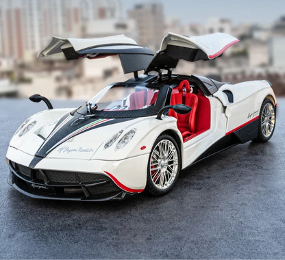 1:18 Pagani Huayra Dinastia Diecast Car Model (White/Blue/Purple)